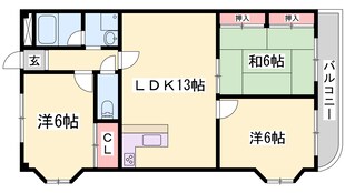 グリーンハイツ中島の物件間取画像